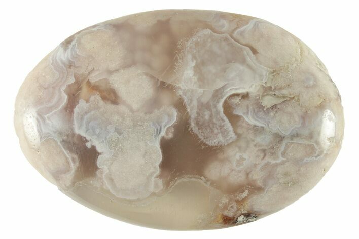 Polished Flower Agate Palm Stone - Madagascar #227006